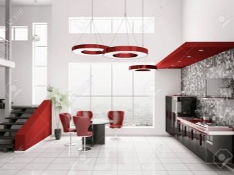 Червоно-біла кухня (65 фото): кухня білий верх червоний низ в дизайні інтер’єру. Які шпалери підійдуть до кухонного гарнітуру в червоно-білому кольорі?