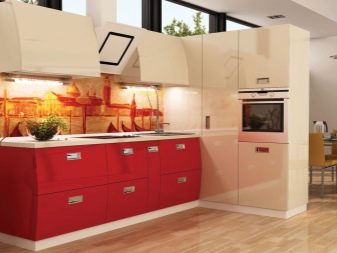 Червоно-біла кухня (65 фото): кухня білий верх червоний низ в дизайні інтер’єру. Які шпалери підійдуть до кухонного гарнітуру в червоно-білому кольорі?