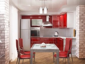 Червоно-біла кухня (65 фото): кухня білий верх червоний низ в дизайні інтер’єру. Які шпалери підійдуть до кухонного гарнітуру в червоно-білому кольорі?