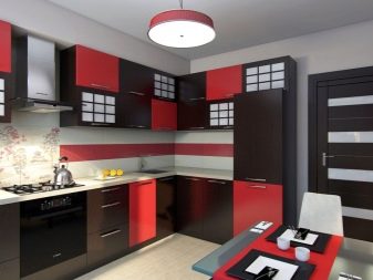 Червоно-біла кухня (65 фото): кухня білий верх червоний низ в дизайні інтер’єру. Які шпалери підійдуть до кухонного гарнітуру в червоно-білому кольорі?