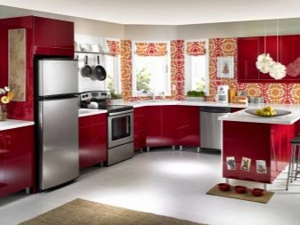 Червоно-біла кухня (65 фото): кухня білий верх червоний низ в дизайні інтер’єру. Які шпалери підійдуть до кухонного гарнітуру в червоно-білому кольорі?
