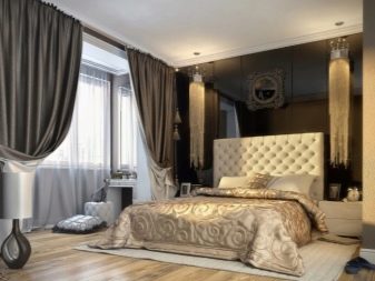 Дизайн спальні 17 кв. м (57 фото): зонування спальні-вітальні, планування простору в прямокутній кімнаті, дизайн-проект спальні в сучасному стилі