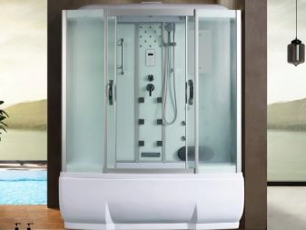 Душові кабіни з високим піддоном: кутові та прямокутні моделі, 80х80 і 90х90, 100 на 80 і 100х100, 110 на 80 і 120х80, асиметричні та інші