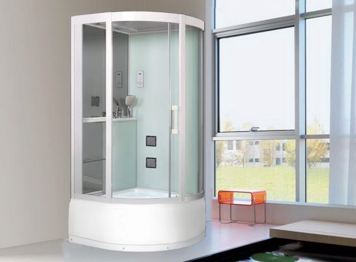Душові кабіни з високим піддоном: кутові та прямокутні моделі, 80х80 і 90х90, 100 на 80 і 100х100, 110 на 80 і 120х80, асиметричні та інші