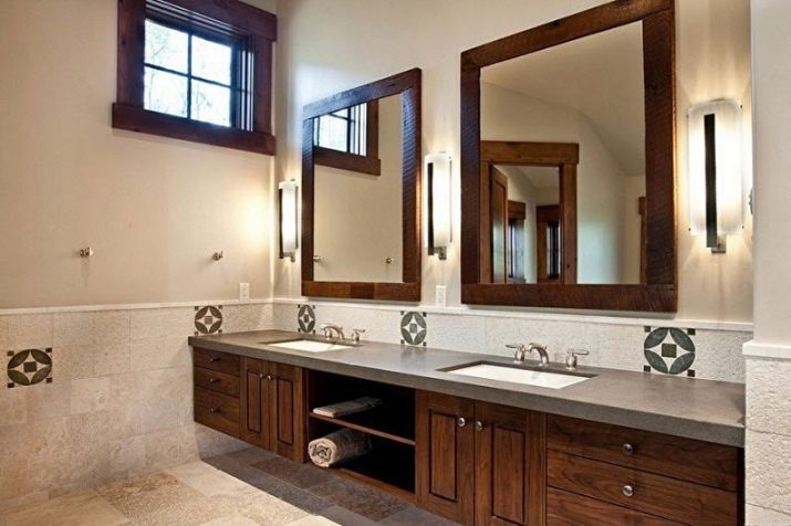 Дзеркало у ванну (169 фото): огляд дзеркал з дерева і інших матеріалів у ванну кімнату, дизайн дзеркал і ширина 120 і 100, 80 і 60 см, відгуки