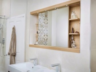 Дзеркало у ванну (169 фото): огляд дзеркал з дерева і інших матеріалів у ванну кімнату, дизайн дзеркал і ширина 120 і 100, 80 і 60 см, відгуки