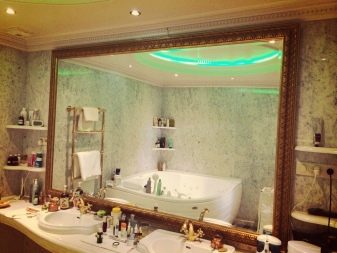 Дзеркало у ванну (169 фото): огляд дзеркал з дерева і інших матеріалів у ванну кімнату, дизайн дзеркал і ширина 120 і 100, 80 і 60 см, відгуки