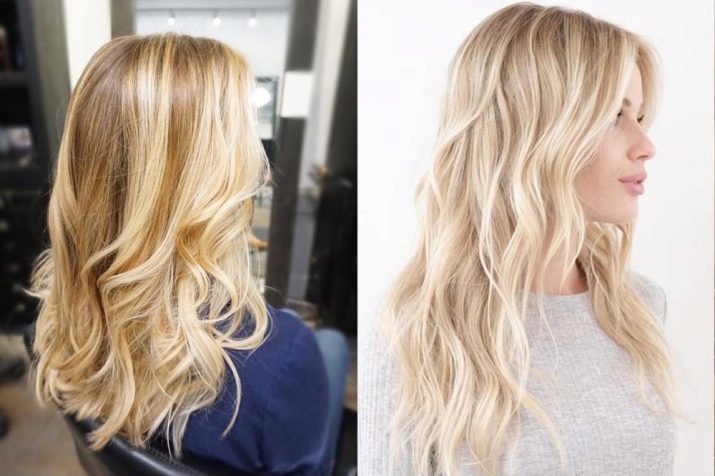 Гарне фарбування волосся для блондинок (фото 44): модні тенденції фарбування коротких і довгих волосся, цікаві варіанти для локонів середньої довжини