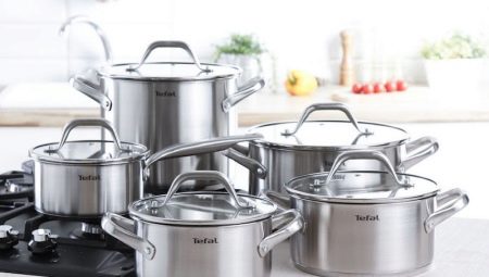 Каструлі Tefal: огляд наборів. Опис серії Aroma та інших серій. Особливості каструль з нержавіючої сталі. Відгуки