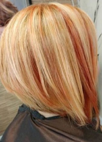 Кольорове мелірування (75 фото): різнобарвне фарбування коротких, середніх і довгих темно-русявих і світлого волосся, вибір фарби для мелірування