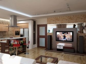 Кухня-вітальня 12 кв. м (62 фото): дизайн інтер’єру і планування кухні-вітальні 12 квадратів