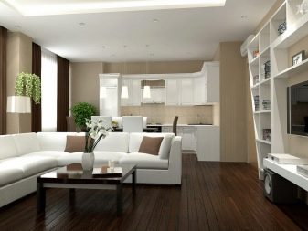 Кухня-вітальня 12 кв. м (62 фото): дизайн інтер’єру і планування кухні-вітальні 12 квадратів