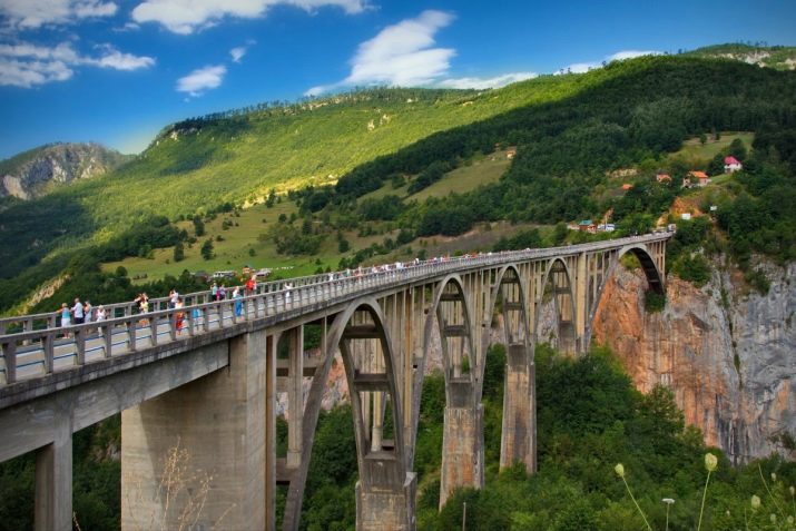 Міст Джурджевича (40 фото): опис мосту через річку Тара в Чорногорії. Особливості зиплайна. Як будувався міст? Як до нього дістатися?