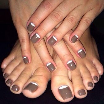 Манікюр і педикюр в одному стилі (76 фото): літні і зимові ідеї в однаковому кольорі, модні тенденції 2020-2021