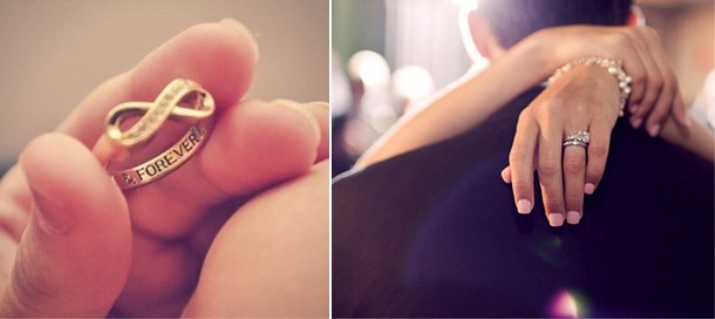 На який палець одягають обручку (73 фото): на якій руці слід носити кільце для заручин і як його вибрати