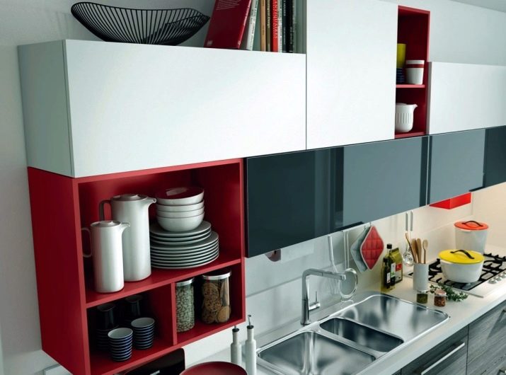 Навісні шафи для кухні (56 фото): кухонні підвісні настінні верхні шафки 36-60 см і 72-96 см, інші варіанти