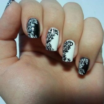 Особливості чорно-білого френча на нігтях (54 фото): дизайн французького манікюру в чорно-білому кольорі