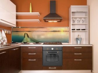 Персикові кухні (61 фото): нюанси вибору кухонного гарнітура кольору персика в інтер’єр, поєднання персикового з іншими тонами, варіанти дизайну
