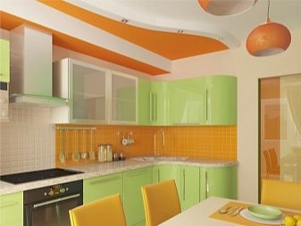 Персикові кухні (61 фото): нюанси вибору кухонного гарнітура кольору персика в інтер’єр, поєднання персикового з іншими тонами, варіанти дизайну