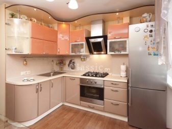 Персикові кухні (61 фото): нюанси вибору кухонного гарнітура кольору персика в інтер’єр, поєднання персикового з іншими тонами, варіанти дизайну