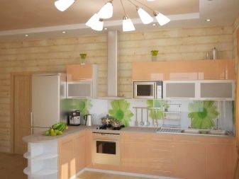 Персикові кухні (61 фото): нюанси вибору кухонного гарнітура кольору персика в інтер’єр, поєднання персикового з іншими тонами, варіанти дизайну