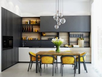 Сіра кухня (102 фото): дизайн кухні в сірих тонах. Кухонний гарнітур світло-сірого кольору з деревом в інтер’єрі, інші варіанти. З якими квітами вона поєднується?