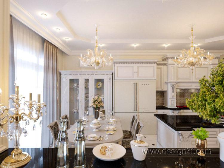 200 идей дизайна интерьера кухни классика с фото ?