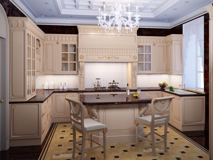 200 идей дизайна интерьера кухни классика с фото ?