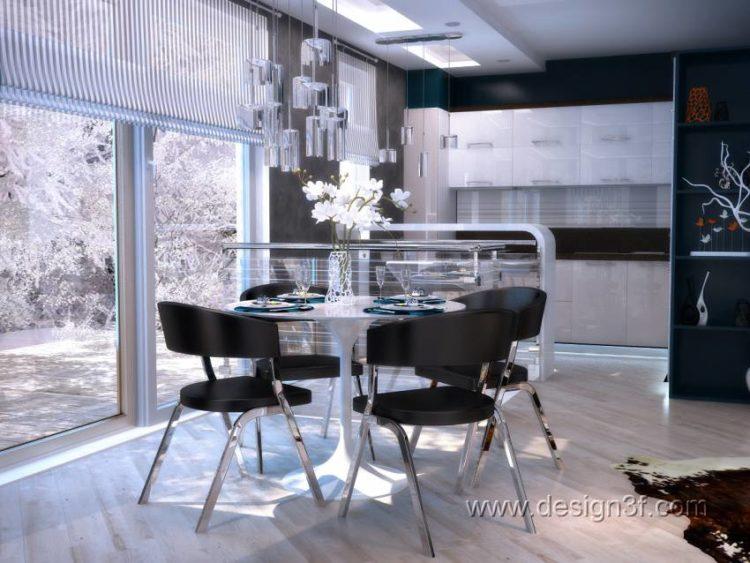 200 идей дизайна интерьера кухни в стиле хай-тек с фото ?