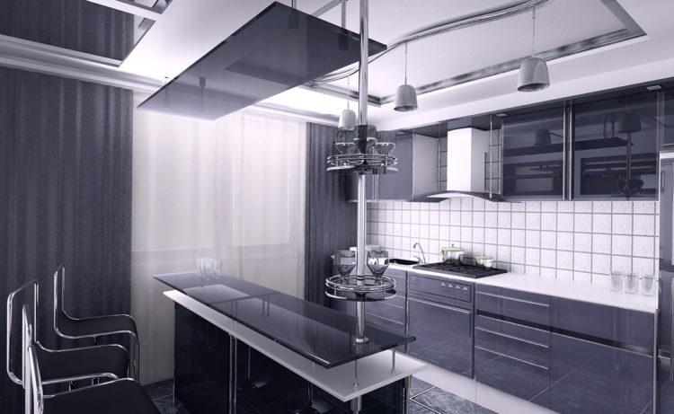 200 идей дизайна интерьера кухни в стиле хай-тек с фото ?