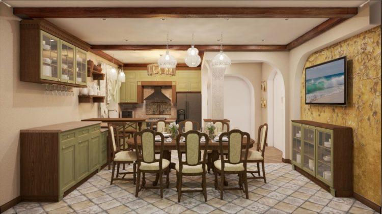 200 идей дизайна интерьера кухни в стиле кантри с фото ?