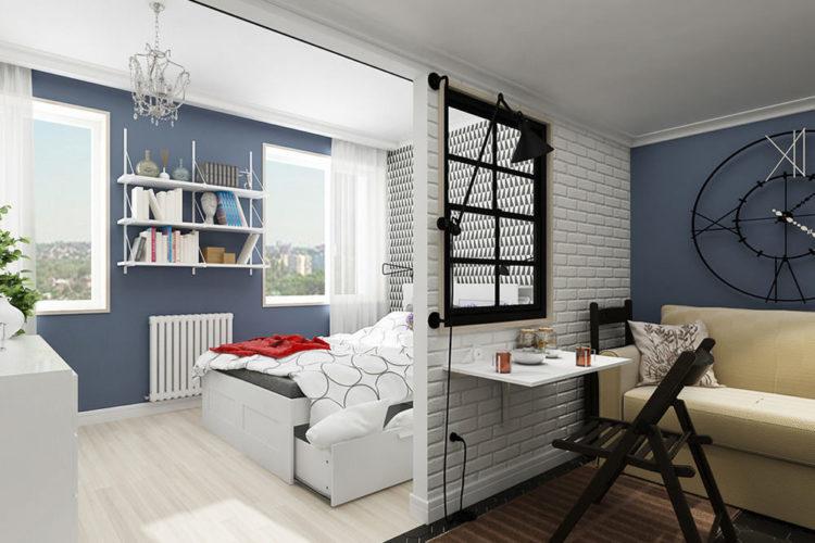 200 идей дизайна интерьера квартиры-студии 20 кв. м с фото ?