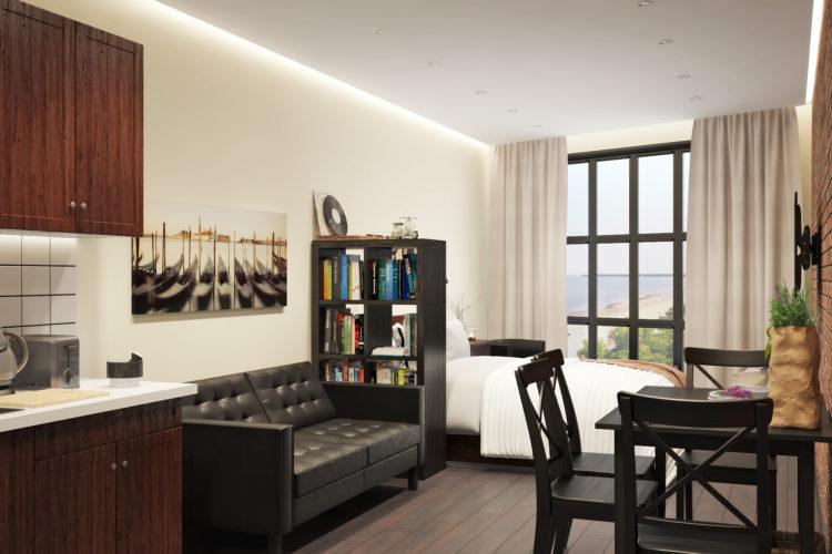 200 идей дизайна интерьера квартиры-студии 25 кв. м с фото ?