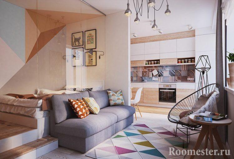 200 идей дизайна интерьера однокомнатной хрущевки с фото ?