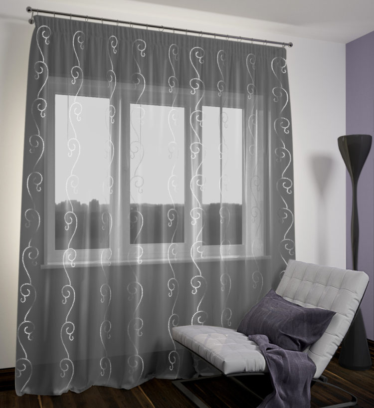 200 идей дизайна интерьера с черной тюлью с фото ?