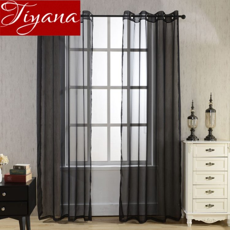 200 идей дизайна интерьера с черной тюлью с фото ?