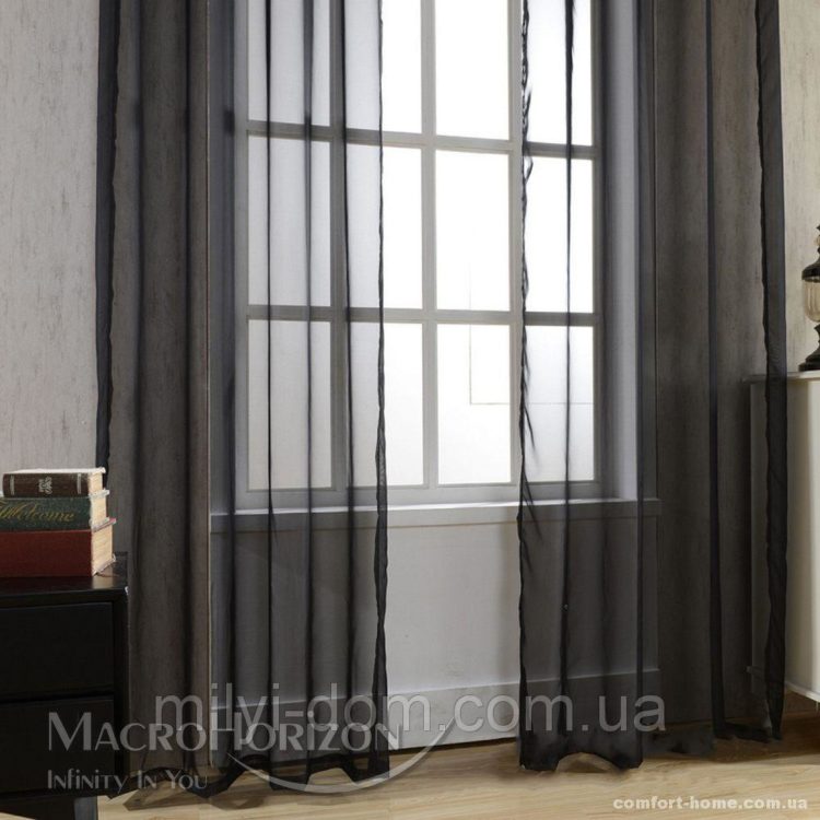 200 идей дизайна интерьера с черной тюлью с фото ?