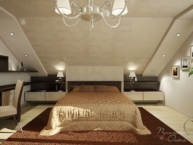 200 идей дизайна интерьера спальни на мансарде с фото ?
