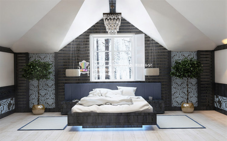 200 идей дизайна интерьера спальни на мансарде с фото ?