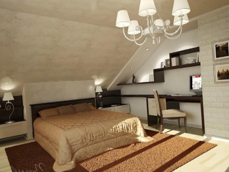 200 идей дизайна интерьера спальни на мансарде с фото ?