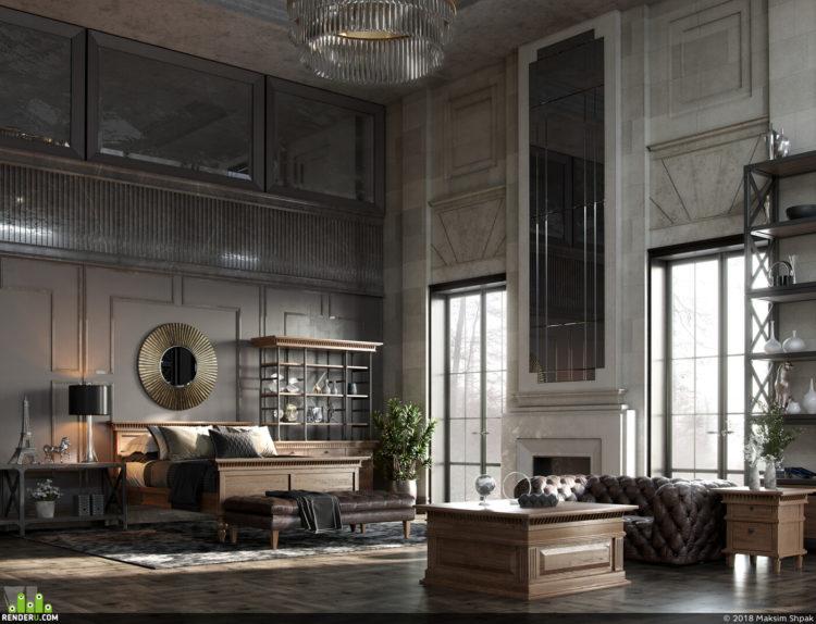 200 идей дизайна интерьера спальни в стиле лофт с фото ?