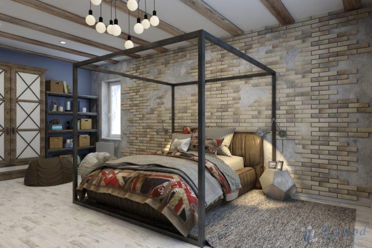 200 идей дизайна интерьера спальни в стиле лофт с фото ?