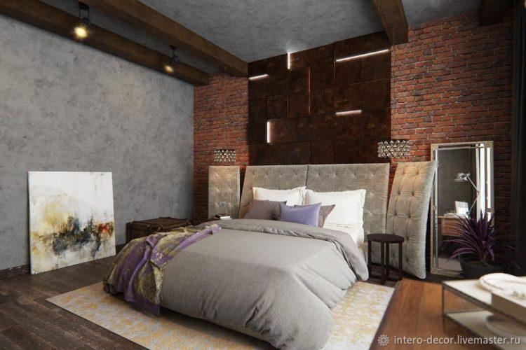 200 идей дизайна интерьера спальни в стиле лофт с фото ?