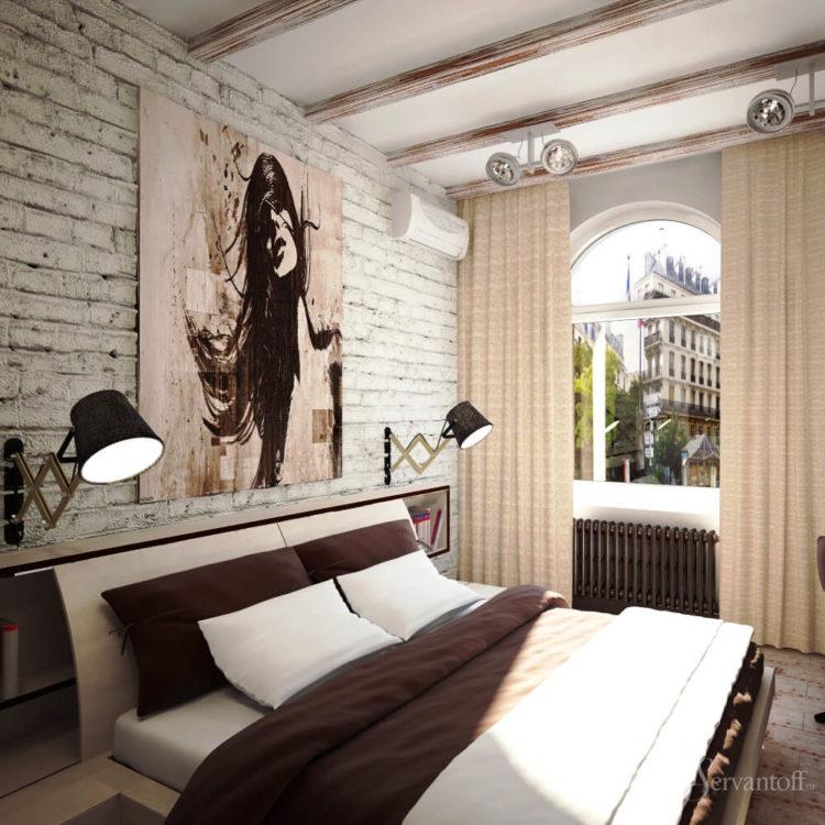 200 идей дизайна интерьера спальни в стиле лофт с фото ?