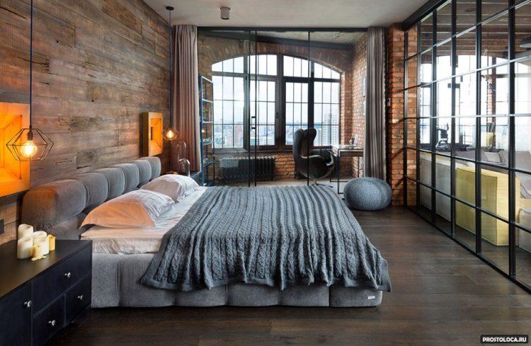 200 идей дизайна интерьера спальни в стиле лофт с фото ?
