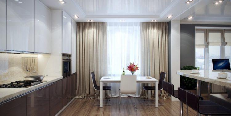 200 идей дизайна штор на кухню с балконом с фото ?