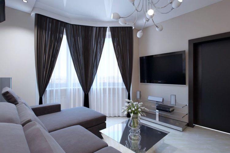 200 идей дизайна штор в гостиную с фото ?