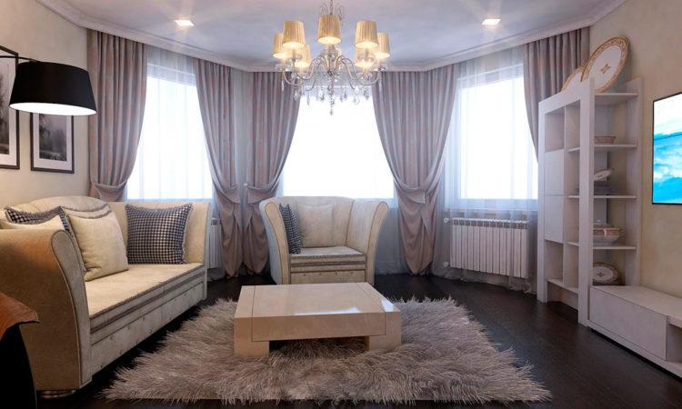 200 идей дизайна штор в гостиную с фото ?