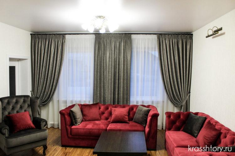 200 идей дизайна штор в гостиную с фото ?