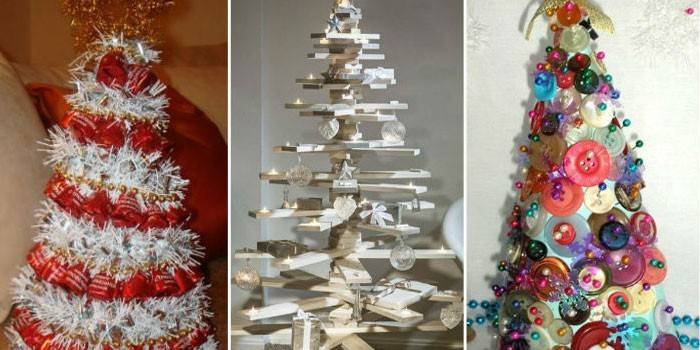 5 креативних ялинок своїми руками
